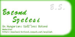 botond szelesi business card